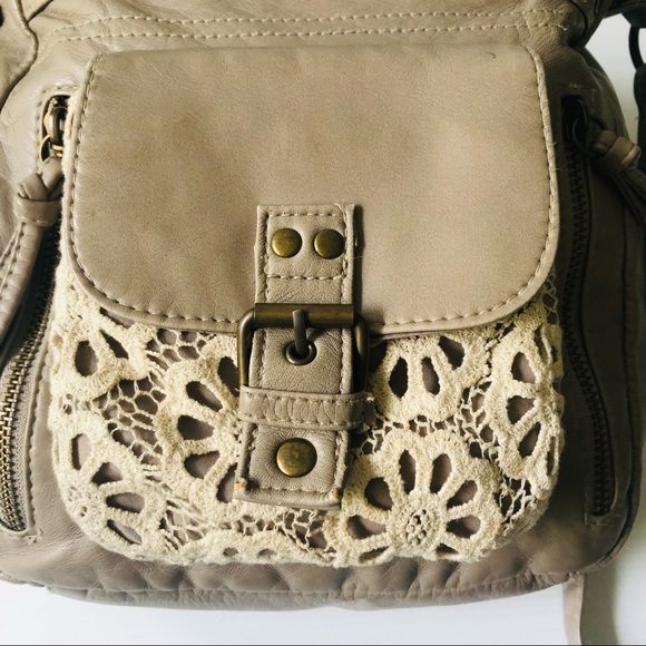 Bluebird Boho Bag Crochet Faux Leather Cross Body - Picture 5 of 9